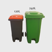 MGB 2-Wheel Bin w Step Pedal 240L