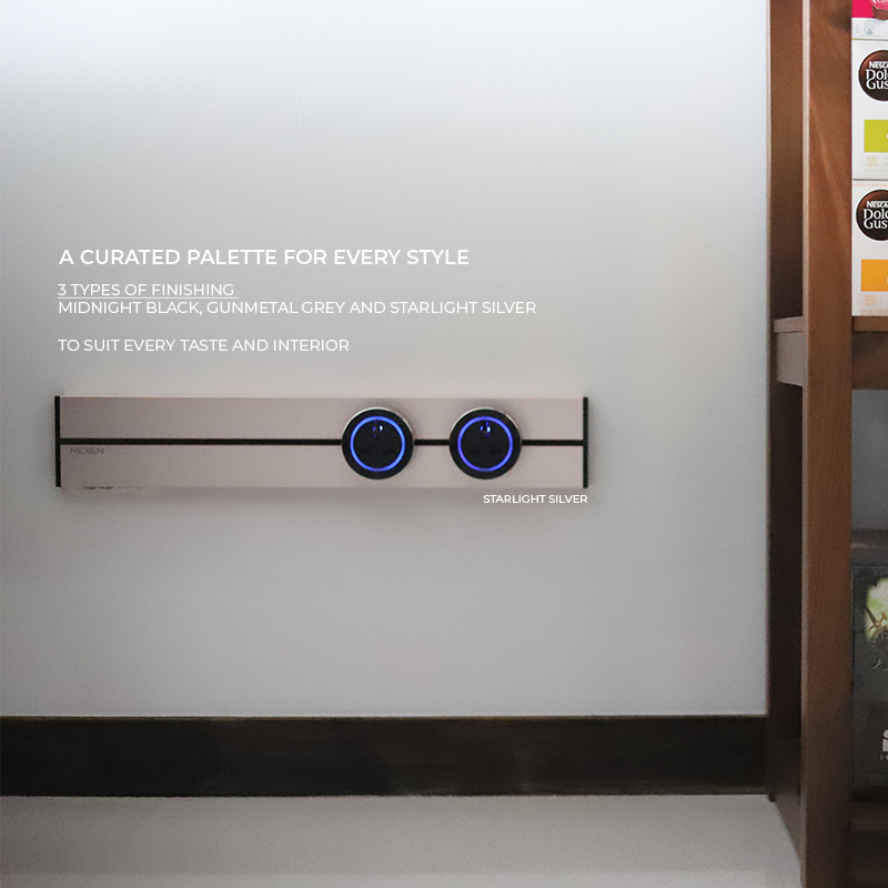 50cm Slim Power Track | Electric Bar + 2 UK Adaptors + 1 USB-C Adaptor