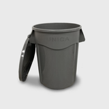 Plastic Round Bin with Lid & Wheels (optional)