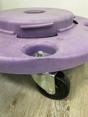 Plastic Round Bin with Lid & Wheels (optional)